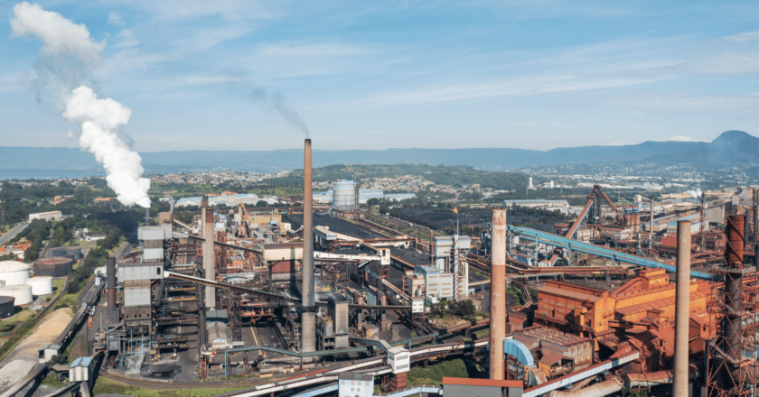 Port Kembla steelworks.